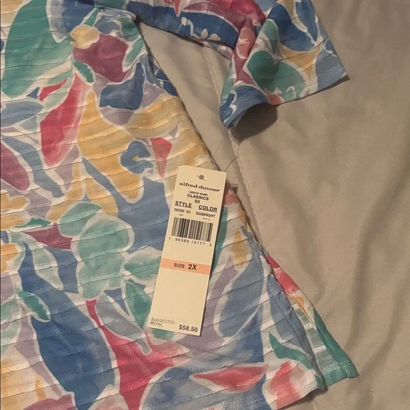 Alfred Dunner Multicolor Women's Blouse sz2X NWT - Picture 7 of 7
